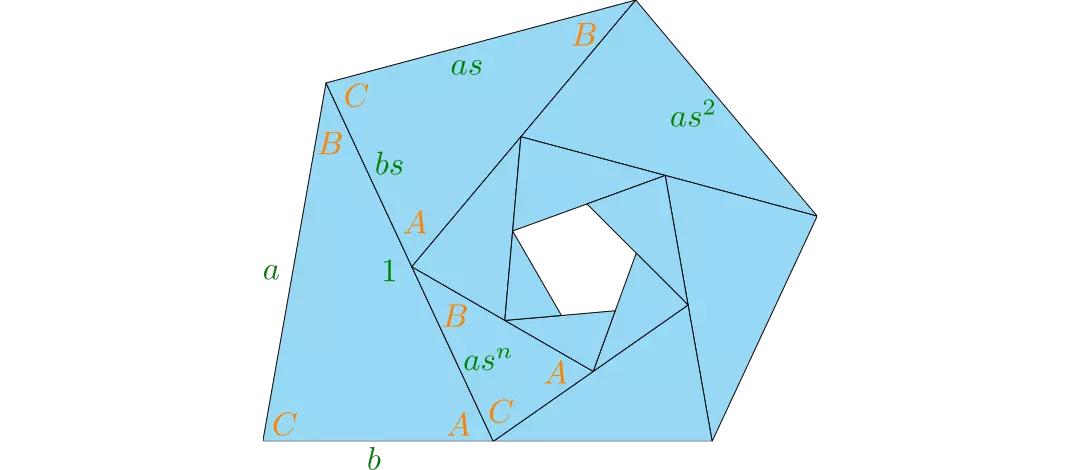 Diagram of tiling problem geometry